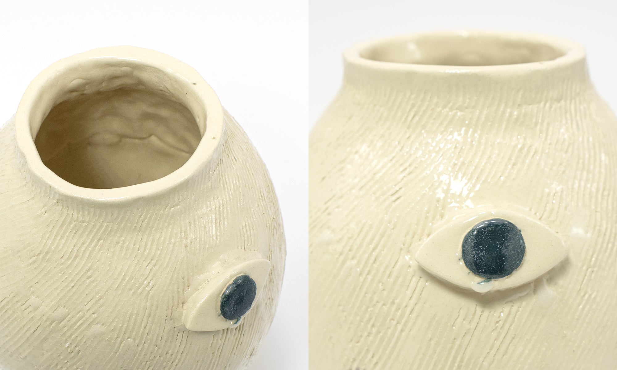 blue eye vase
