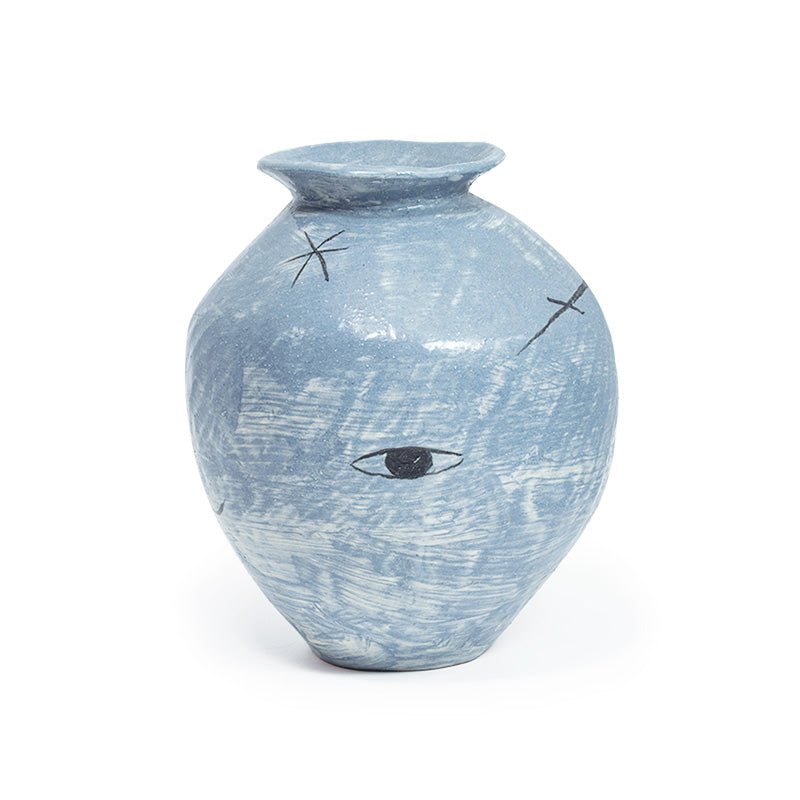 blue water pot
