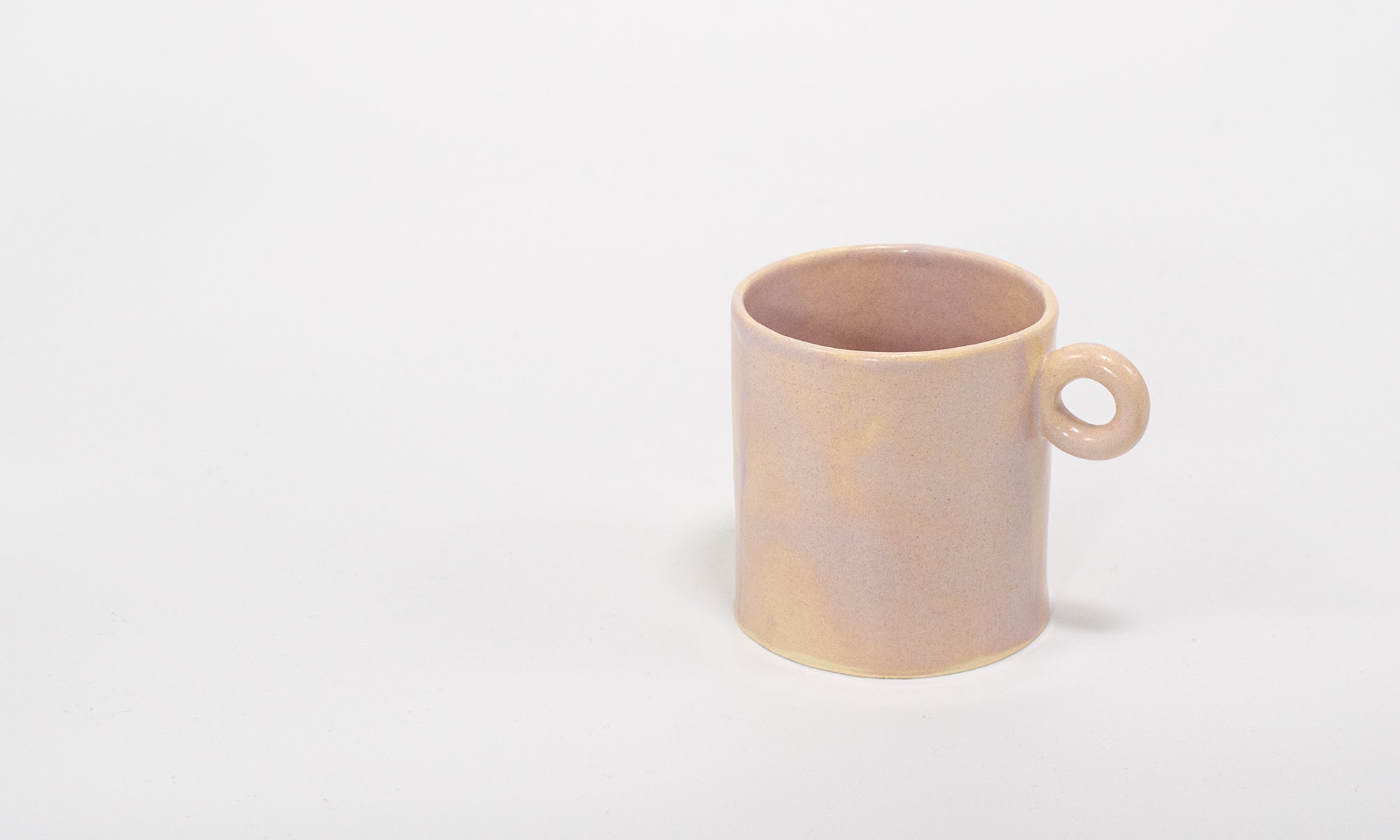 pink coffee cup