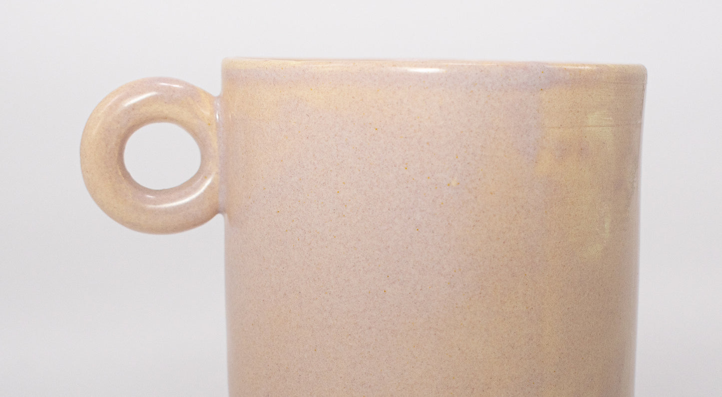 pink coffee cup
