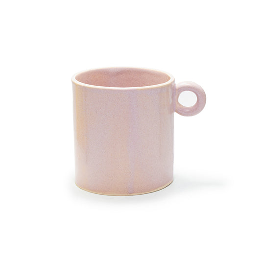 pink coffee cup