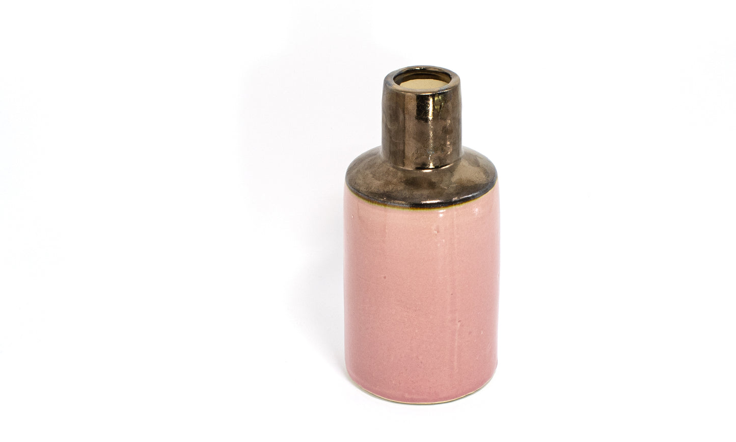 pink flower vase