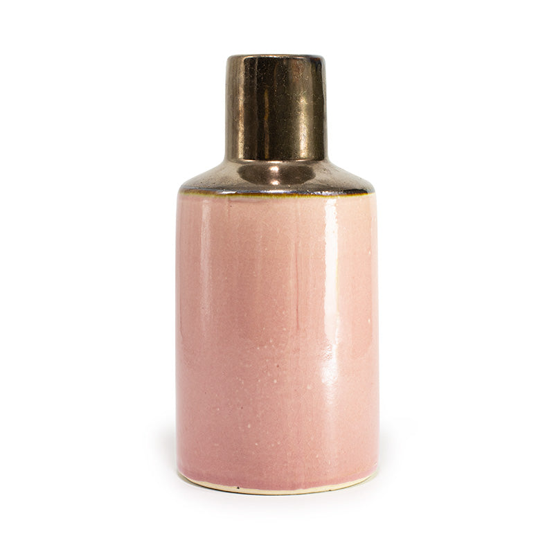 pink flower vase