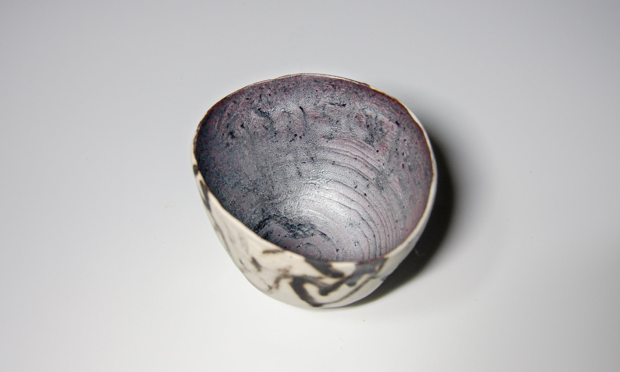 white painted cup