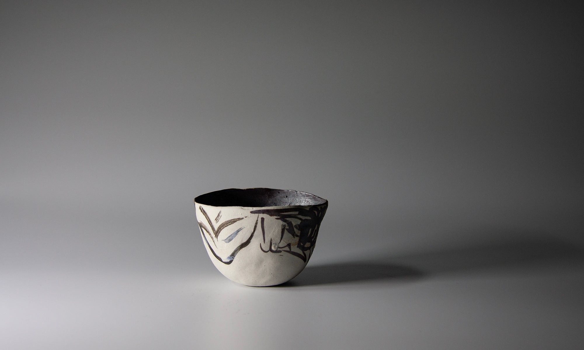 white painted cup