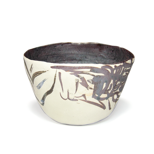 white painted cup
