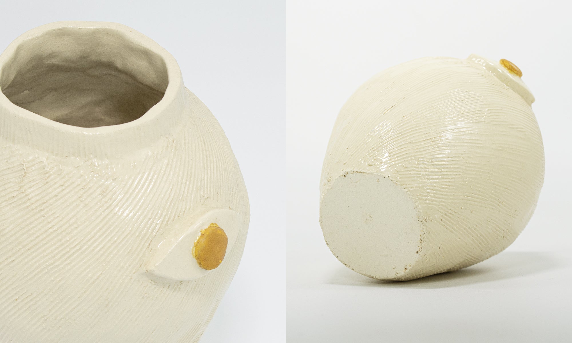 yellow eye vase