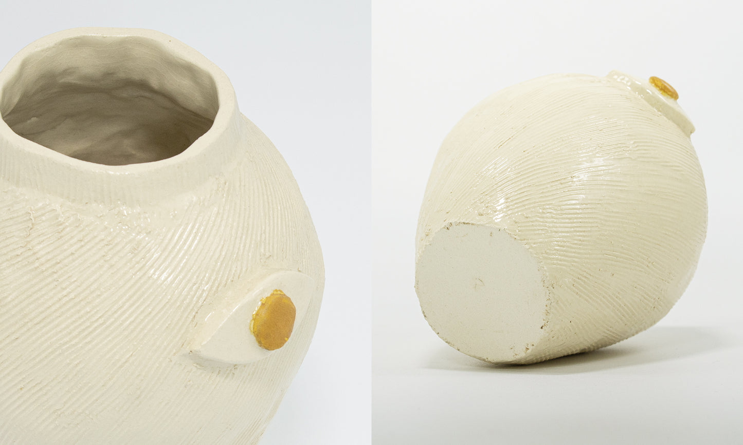 yellow eye vase