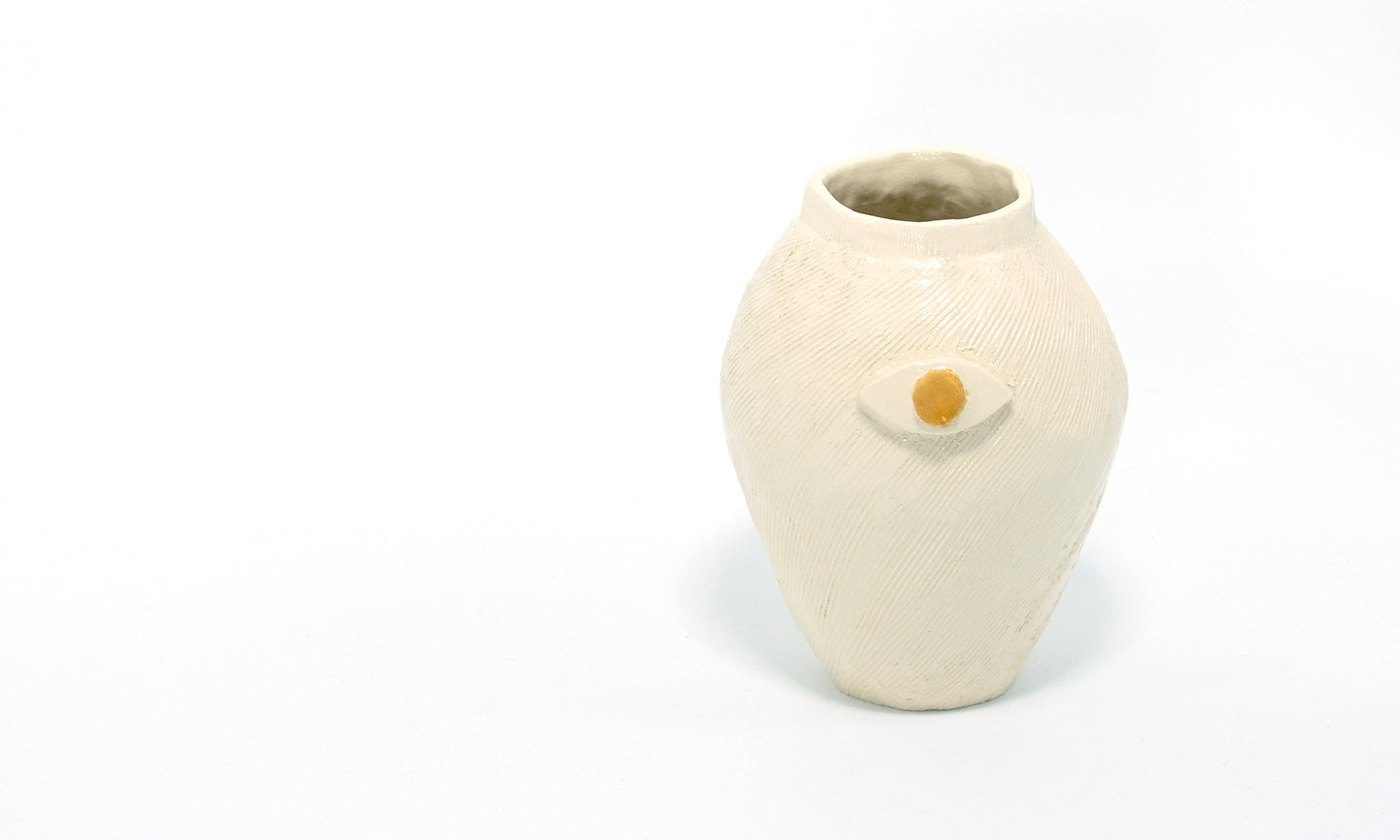 yellow eye vase